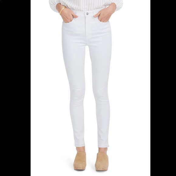 Madewell Denim - Madewell 10” High Rise Skinny White Jeans